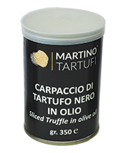 Carpaccio di tartufo nero in olio