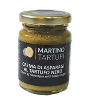 Crema di asparagi al tartufo nero