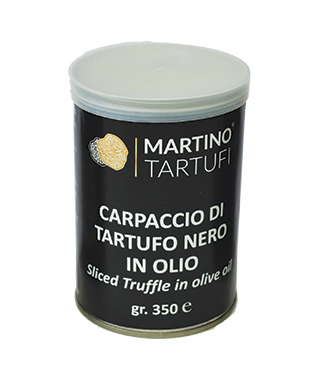 Carpaccio di tartufo nero in olio