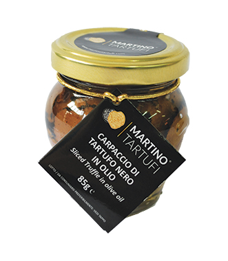 Carpaccio di tartufo nero in olio